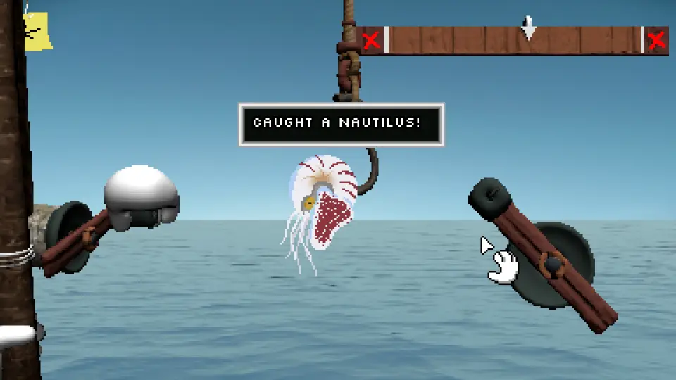 Nautilus caught in Endacopia