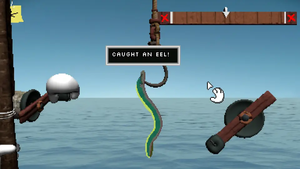 Eel caught in Endacopia